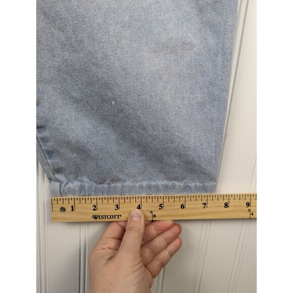 Briggs Petite Womens Jeans Light Blue Denim Balloon Pull On High Rise Retro 12P - Picture 8 of 10